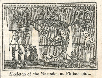 mastodon and statues