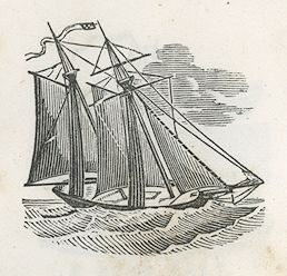 a ship with two large sails