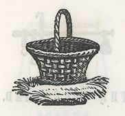 a large basket with a handle