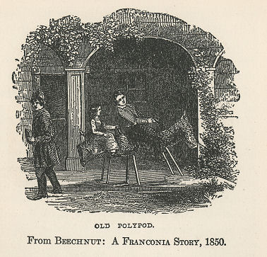 a boy and girl ride a wooden horse