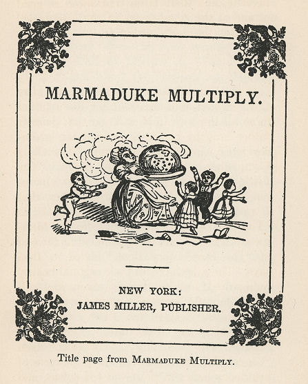 children greet a woman carrying a large pudding