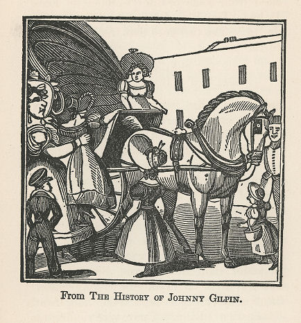 children get into a carriage