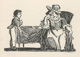 boy and sad woman
