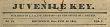 Juvenile Key, 1831