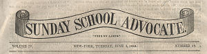 Sunday School Advocate, 1855