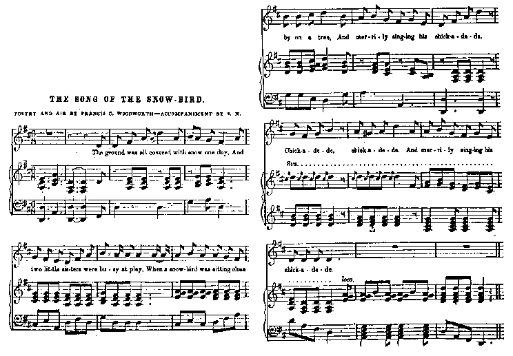 music for Song of the Snow-Bird