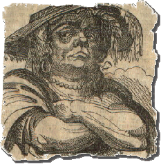 a caricature of Frances Trollope Frances Trollope looks miffed