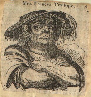 caricature of Frances Trollope
