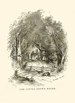 a cozy cottage among the trees