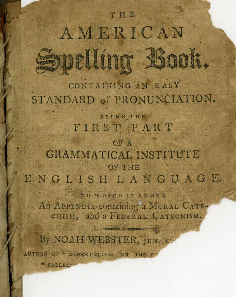 The American Spelling Book By Noah Webster 1800