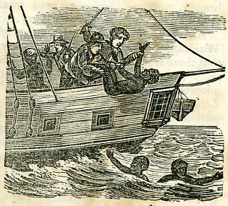 illus of whites throwing Africans off a ship